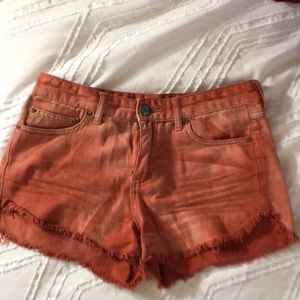 Free People High-waisted frayed shorts